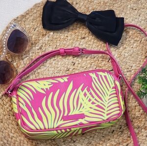 Tropical Pink and Yellow Women's Crossbody Bag
